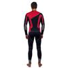 Aqua Polo Manta Ray Wetsuit for Men | Scuba Diving | 3 mm SC Neoprene | 4-Way Super Stretch | Neck Cuff Ankle Gaskets (Black/Red, S Short) view 2