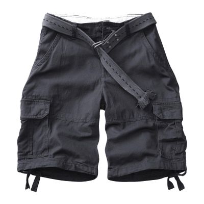 TRGPSG Men's Camo Shorts, Multi-Pocket Relaxed Fit Casual Cargo Shorts, Outdoor Camouflage Twill Work Shorts 11" Inseam(No Belt) 6803 Deep Gray 29
