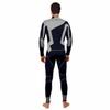 Aqua Polo Manta Ray Wetsuit for Men | Scuba Diving | 3 mm SC Neoprene | 4-Way Super Stretch | Neck Cuff Ankle Gaskets (Black/Grey, XXL) view 2