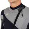 Aqua Polo Manta Ray Wetsuit for Men | Scuba Diving | 3 mm SC Neoprene | 4-Way Super Stretch | Neck Cuff Ankle Gaskets (Black/Grey, XXL) view 3