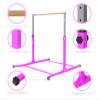 ProGymnastics, 5Ft, Athletic, Horizontal Bar, Adjustable, Kip Bars, Pink, Gymnastics, with Free Gloves, Gymnastics Bar, for Kids, Home, girls, gymnastics, monkey beam, balance set Adjustable view 4