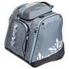KULKEA Powder Trekker Womens Ski Boot Backpack - Ski Boot Bag With External Helmet Sling For Maximum Gear & Boot Storage - Durable, Spacious, Water Resistant Backpack (Lilac Stripes/White/Light Blue) view 3