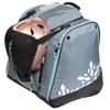 KULKEA Powder Trekker Womens Ski Boot Backpack - Ski Boot Bag With External Helmet Sling For Maximum Gear & Boot Storage - Durable, Spacious, Water Resistant Backpack (Lilac Stripes/White/Light Blue) view 4