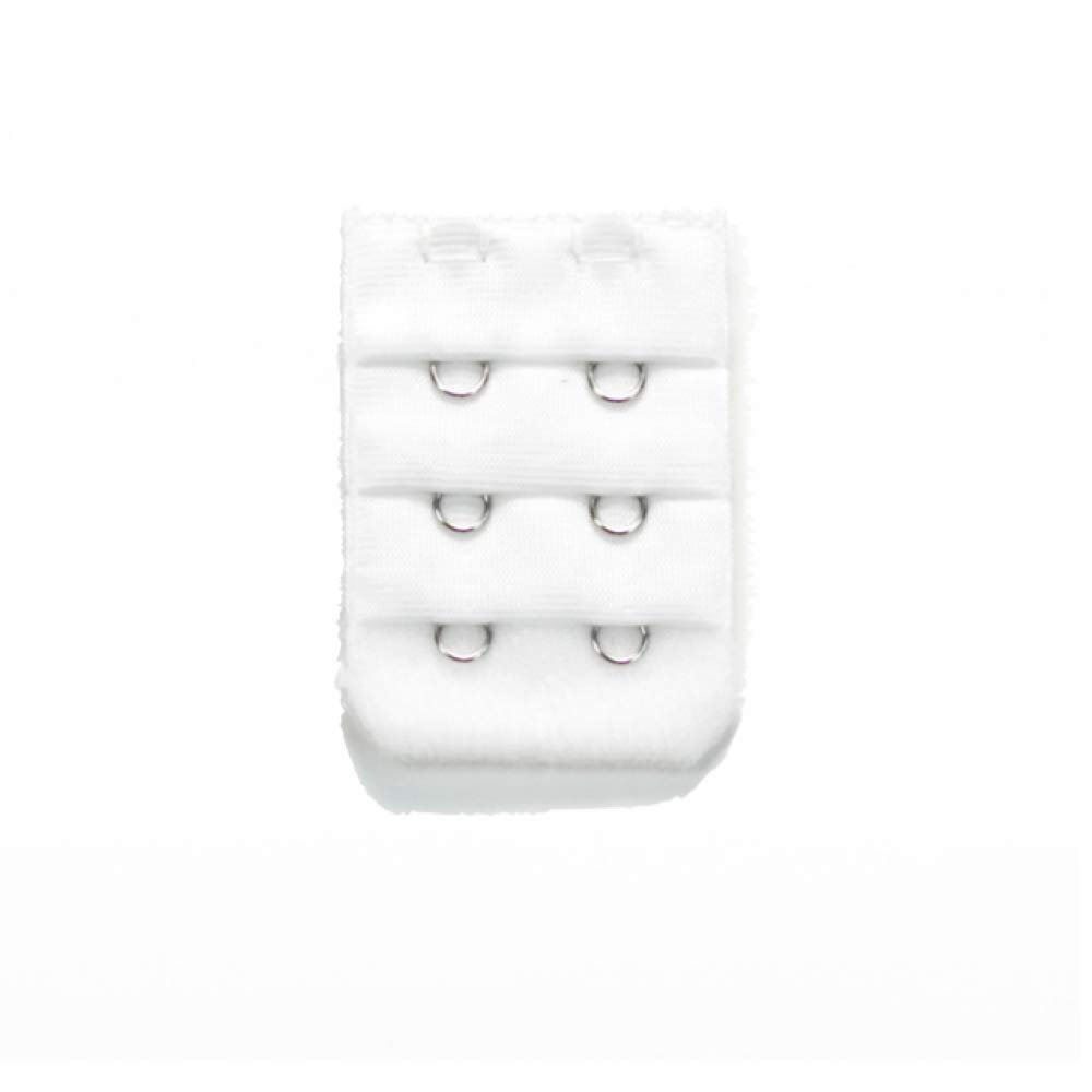 2-Hook Bra Extension For Longer Bra Band Strap (Pack of 1, White)