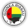 1x Guinea Bissau Round Vinyl Waterproof Sticker - 5cm / 2inches view 1
