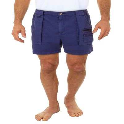 Beach Outfitters Men's Walking Cotton Shorts, Blue, 36