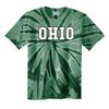 J2 Sport OU Ohio University NCAA Tie Dye T-Shirt  Apparel Collegiate Shirt Forest Green view 1