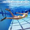 Gintenco Swim Fins, Kids Swim Training Fins for Lap Swimming, Travel Size Flippers with Mesh Bag, Silicone Swimming Fins for Kids Teens Adults Women Men view 4