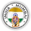 1x India Mumbai 02 Round Vinyl Waterproof Sticker - 10cm / 4inches view 1