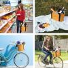 RAYMACE Bicycle Basket Dog Bike Handlebar Basket Front,Folding Detachable Quick Release Easy Install,Cycling Picnic Bag view 3