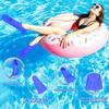 Gintenco Swim Fins, Kids Swim Training Fins for Lap Swimming, Travel Size Flippers with Mesh Bag, Silicone Swimming Fins for Kids Teens Adults Women Men view 4
