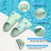 Gintenco Swim Fins, Kids Swim Training Fins for Lap Swimming, Travel Size Flippers with Mesh Bag, Silicone Swimming Fins for Kids Teens Adults Women Men view 2
