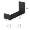 Mind and Action Solid Aluminum Surfboard Wall Rack, Display Mount (Black 2pair) view 2