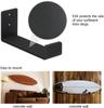Mind and Action Solid Aluminum Surfboard Wall Rack, Display Mount (Black 2pair) view 3