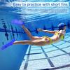 Gintenco Swim Fins, Kids Swim Training Fins for Lap Swimming, Travel Size Flippers with Mesh Bag, Silicone Swimming Fins for Kids Teens Adults Women Men view 3