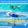 Gintenco Swim Fins, Kids Swim Training Fins for Lap Swimming, Travel Size Flippers with Mesh Bag, Silicone Swimming Fins for Kids Teens Adults Women Men view 4