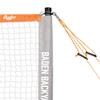Baden Champions Portable Badminton Set | Regulation Net, 4 Racquets, 3 Shuttlecocks, Boundary & Carry Bag | Ideal for Backyard Fun | Orange/Gray view 2