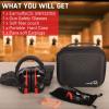 YINSHOME Shooting Ear Protection Earmuffs, Gun Safety Glasses, Earplugs, Protective Case view 2