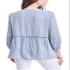 Fever Ladies' 3/4 Sleeve Blouse (Blue Whistler's, X-Large) view 2