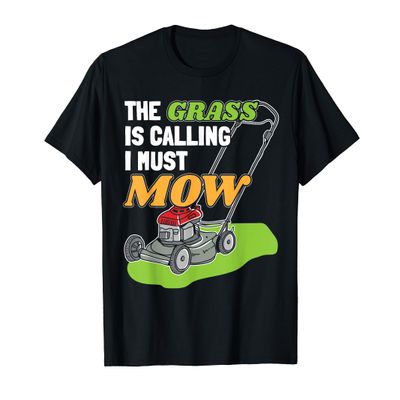 Mowing Grass Design for a Lawn Mower T-Shirt