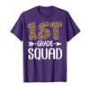 1st Grade Squad Leopard First Grade Teacher Student Men Women Girls Kids T-Shirt view 1