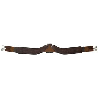 Total Saddle Fit - StretchTec Shoulder Relief Girth - Jump - Brown w/Leather Liner