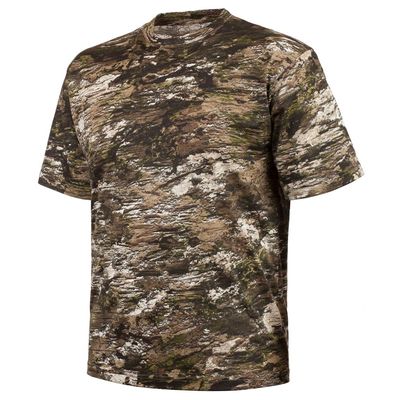 Huntworth Mens Fallon Hunting Light Weight Short Sleeve Shirt (Large, Cotton Poly | Tarnen Camo)