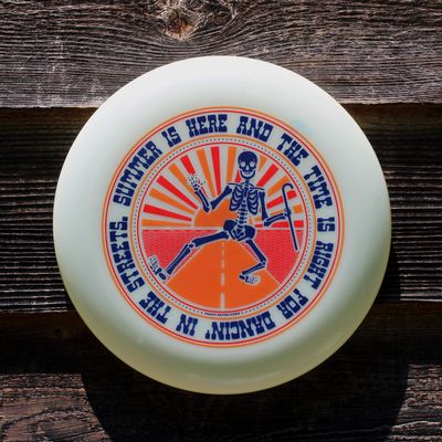 Funn & Frolic - USA Dancin' in The Streets Poster Art Frisbee 175gm Glow/Grateful Dead Inspired