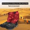 Chemlliy Anti-Tear Ankle Gaiters Waterproof Leg Gaiter Outdoor Snow Legging Gaiters for Hiking Walking Climbing Hunting (Red) view 4