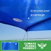 UMARDOO Family Beach Tent Canopy Sun Shade Portable 1010FT, Large Wind Resistance Beach Sun Shelter Easy Setup with Packable Carry Bag for Outdoor Travel UPF 50+ (Blue) view 2