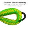 ABeauty Bungee Dock Lines Shock Bungee Docking Rope Stretchable Mooring Ropes with Stainless Steel Clip Green 2 Pack view 3