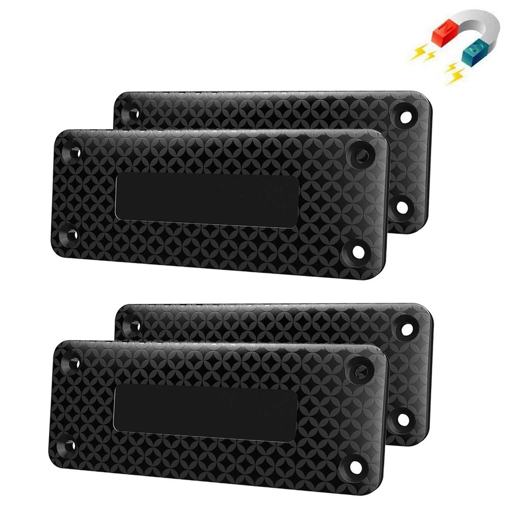 Nswern Magnetic Gun Mount & Holster 37.5LBS for Truck Hidden Rack Cabinet Rubberized, Concealed Gun Magnet Tough Terrain for Car,Tactics,Bedside,Home,Doorway,Truck,Cashier4pack