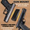 Nswern Magnetic Gun Mount & Holster 37.5LBS for Truck Hidden Rack Cabinet Rubberized, Concealed Gun Magnet Tough Terrain for Car,Tactics,Bedside,Home,Doorway,Truck,Cashier4pack view 3