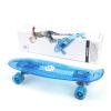 HUAXIAO 22 Inch Skateboard- with Led Light Up Wheels for Beginners,Complete Mini Cruiser Retro Skateboard for Kid,Smooth Riding,Durable Polypropylene with Pu Wheels view 2