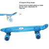 HUAXIAO 22 Inch Skateboard- with Led Light Up Wheels for Beginners,Complete Mini Cruiser Retro Skateboard for Kid,Smooth Riding,Durable Polypropylene with Pu Wheels view 4
