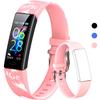 K-berho Kids Watch Fitness Tracker, Fitness Watches for Kids, Activity Tracker with Pedometers, Stopwatch, IP68 Waterproof, 11 Sport Modes Smart Watch for Kids Age 6-16 Years Old view 1