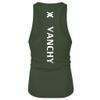 XUETON Mens Fitness Shirt Active Athletic Tech Tank Top Lightweight Building Quick-Dry Sleeveless Shirts (Army Green,X-Large) view 2