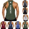 XUETON Mens Fitness Shirt Active Athletic Tech Tank Top Lightweight Building Quick-Dry Sleeveless Shirts (Army Green,X-Large) view 4