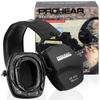 PROHEAR 016-GEP02 Shooting Ear Protection Safety Muffs with Gel Ear Seals with groove, NRR 26dB Noise Reduction Slim Low Profile Passive Earmuffs, Folding Hearing Protector for Airsoft, Hunting view 1