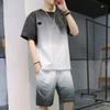 Mens Jogging Suit Set 2 Piece Outfits Shorts Tracksuit Set Running Workout Sport Suits view 2