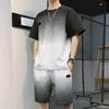 Mens Jogging Suit Set 2 Piece Outfits Shorts Tracksuit Set Running Workout Sport Suits view 3