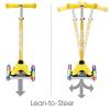 Scooter for Kids Ages 3-5 with Flash Wheels, Kids Scooter 4 Adjustable Height, Toddler Scooter, Mini Kick Scooters for Children, 3 Wheel Scooter for Kids for Girls & Boys Learn to Steer view 3