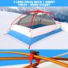 AYAMAYA 4 Season Backpacking Tent 2 Person Camping Tent Ultralight Waterproof All Weather Double Layer Two Doors Easy Setup 1 2 People Man Tents for Backpacker Outdoor Hiking Survival (Blue) view 3