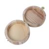 Flybloom Wood Craft Box Round Box For Arts Hobbies And Home Jewelry Storage(Wood Color) view 2