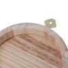 Flybloom Wood Craft Box Round Box For Arts Hobbies And Home Jewelry Storage(Wood Color) view 4