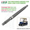 10L0L Golf Cart RXV Passenger Side Rear Spline Axle Shaft with Bearing Seal Kit fit EZGO RXV Electric 2008 UP, OEM# 620341, 614209,16.2" Long view 2