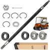 10L0L Golf Cart RXV Driver Side Rear Spline Axle Shaft for EZGO RXV Electric 2008 UP, OEM 620337, 614208, 24.5" Long view 1