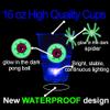 (Eyeball) The Halloween Glow in The Dark Beer Pong Set-Light up Beer Pong Cups for Indoor Outdoor Nighttime Competitive Fun,22 Glowing Cups(11 Green &11 Blue), 6 Glowing Balls- Party Game view 3