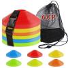 60PCS Sports Soccer Cones Agility Soccer Disc Cones with Carry Strap Carry Bag Training Soccer Cones, Field Marker Cones for Challenge Football Basketball Skating Kids Games Outdoor Indoor Sports view 1