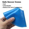 60PCS Sports Soccer Cones Agility Soccer Disc Cones with Carry Strap Carry Bag Training Soccer Cones, Field Marker Cones for Challenge Football Basketball Skating Kids Games Outdoor Indoor Sports view 2